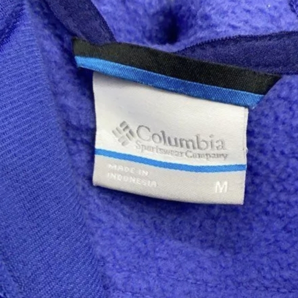 Columbia Women's Hooded Fleece Jacket Size M Pre-owned Excellent MSRP $75 - Picture 4 of 5